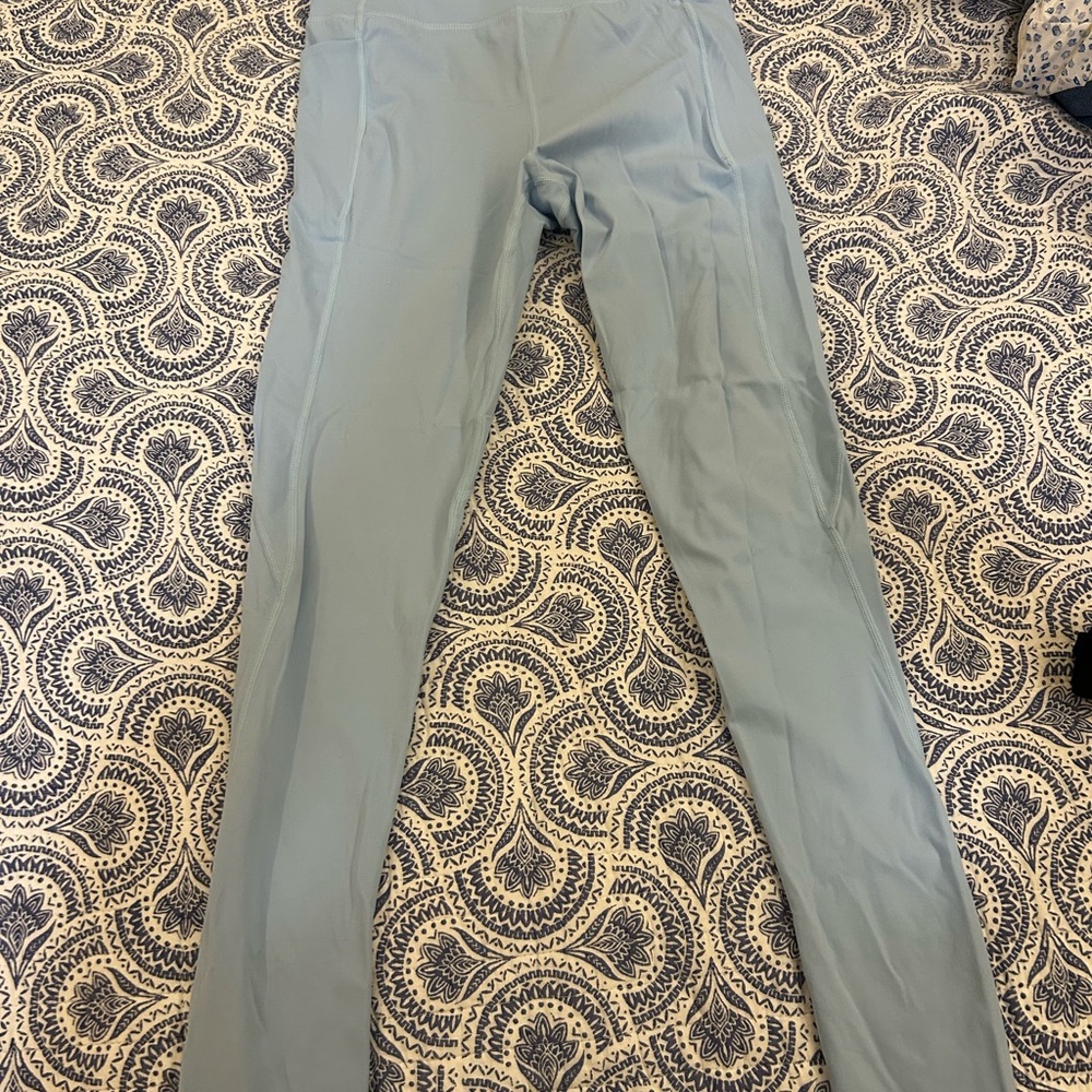 Light Blue Gold Hinge Leggings